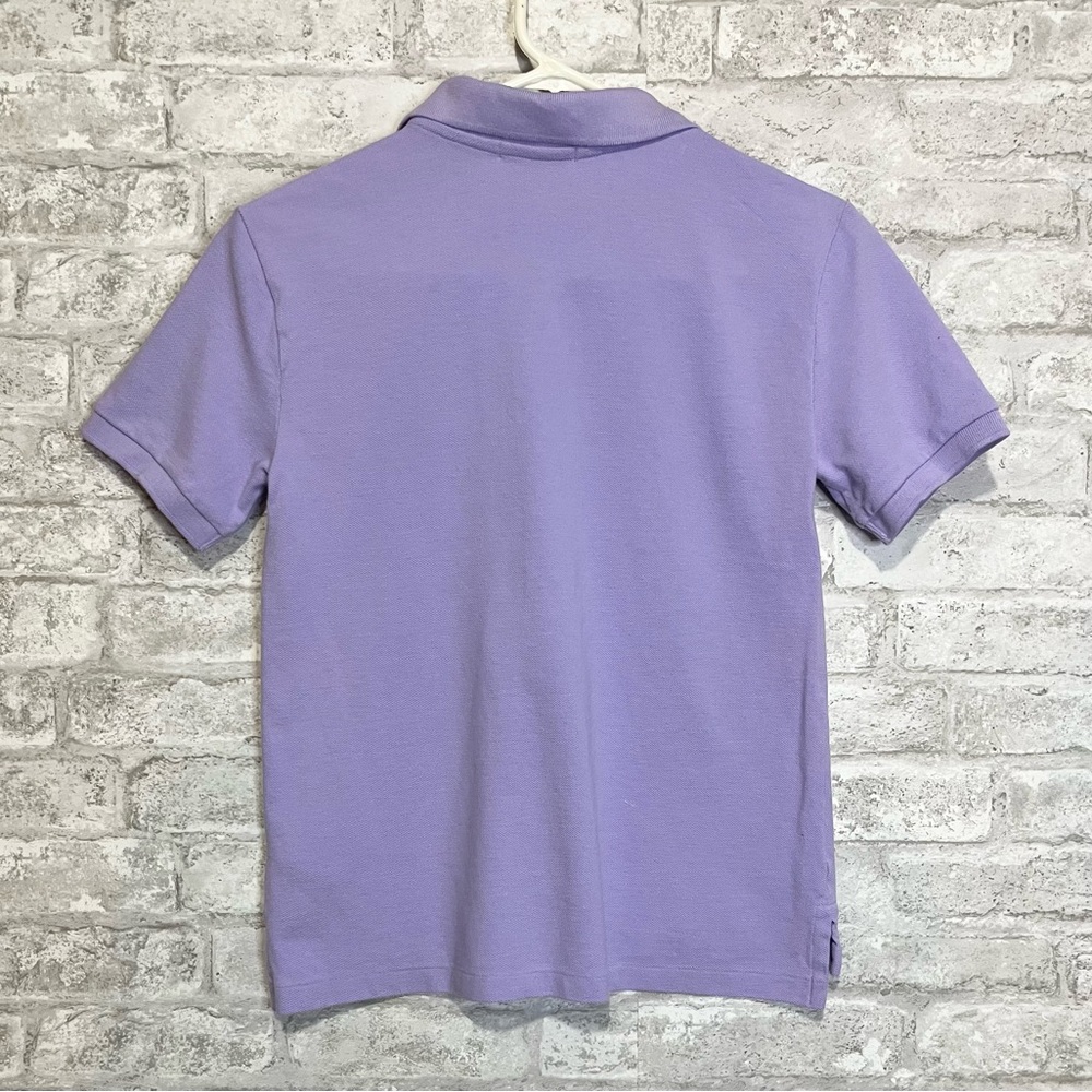 Polo Ralph Lauren Classic Mesh Polo Lavender with Green Pony - Kids Size 10-12 - Picture 3 of 3
